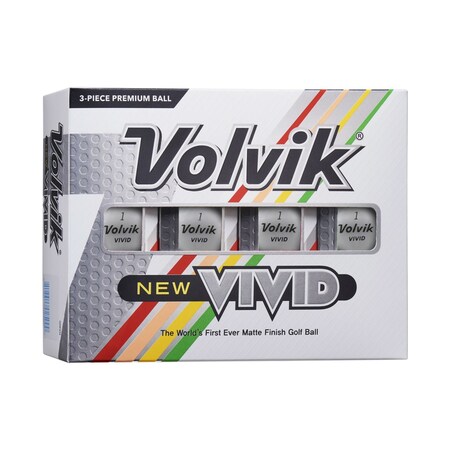 Volvik 2022 Vivid Golf Balls Matte White 12pk 9571